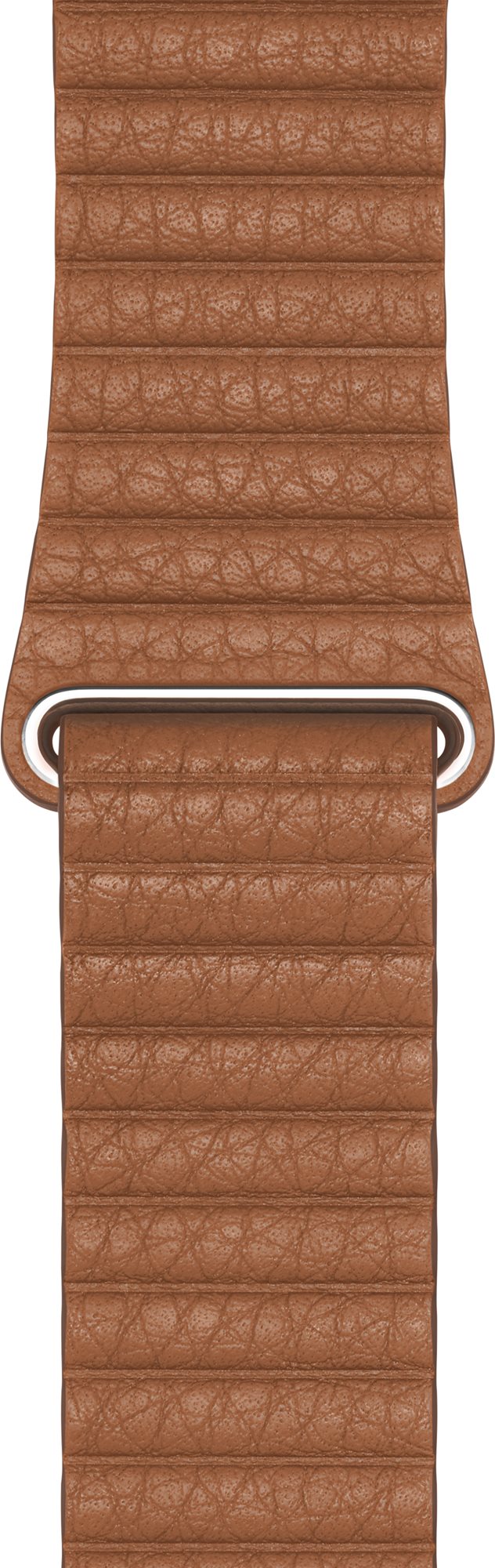 44mm Apple Watch Saddle Brown Leather Band - Large Watch Strap