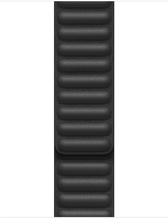 Apple 40mm Black Leather Link - Large Watch Strap
