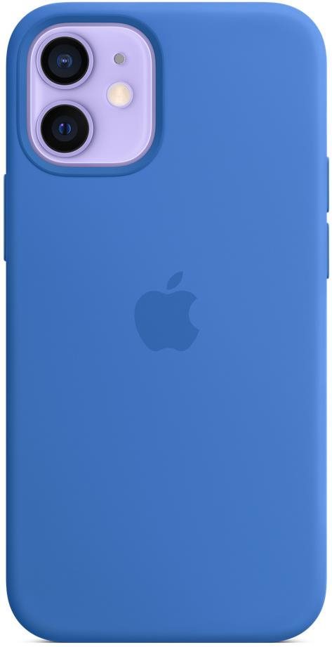 Apple iPhone 12 Mini Silicone Case with MagSafe Surf Blue Phone Cover