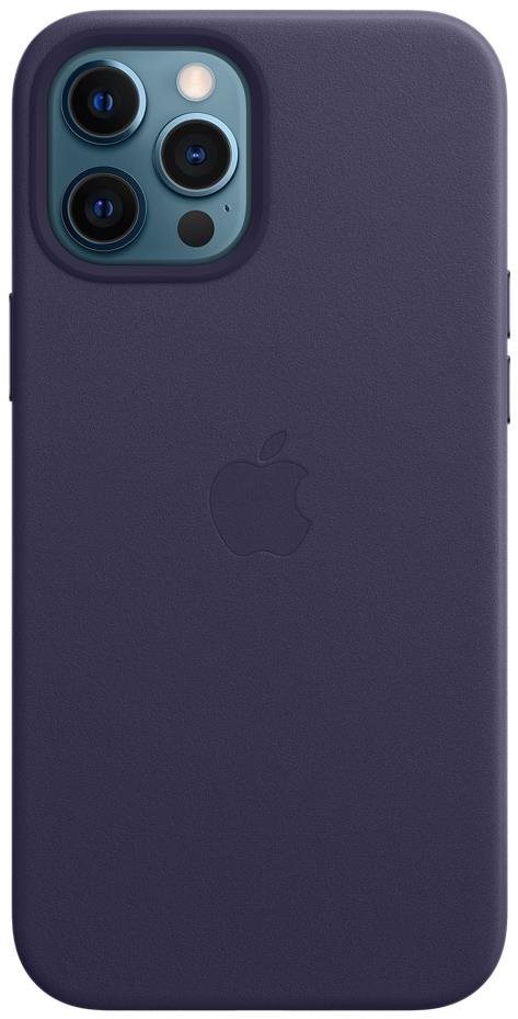 Apple iPhone 12 Pro Max Leather Case with MagSafe Dark Purple Phone...