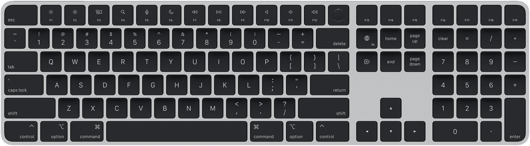 Apple Magic Keyboard s Touch ID a Numerickou klávesnicou, čierna –...