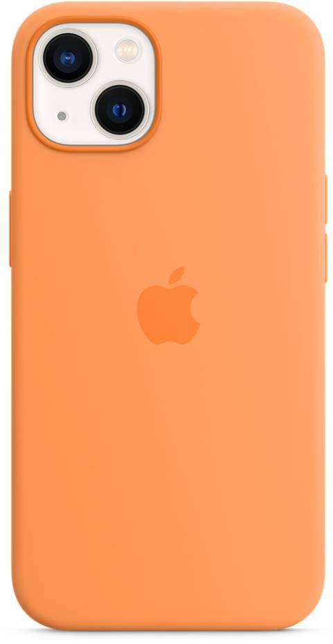 Apple iPhone 13 Silikon Case mit MagSafe - Gelborange Handyhülle