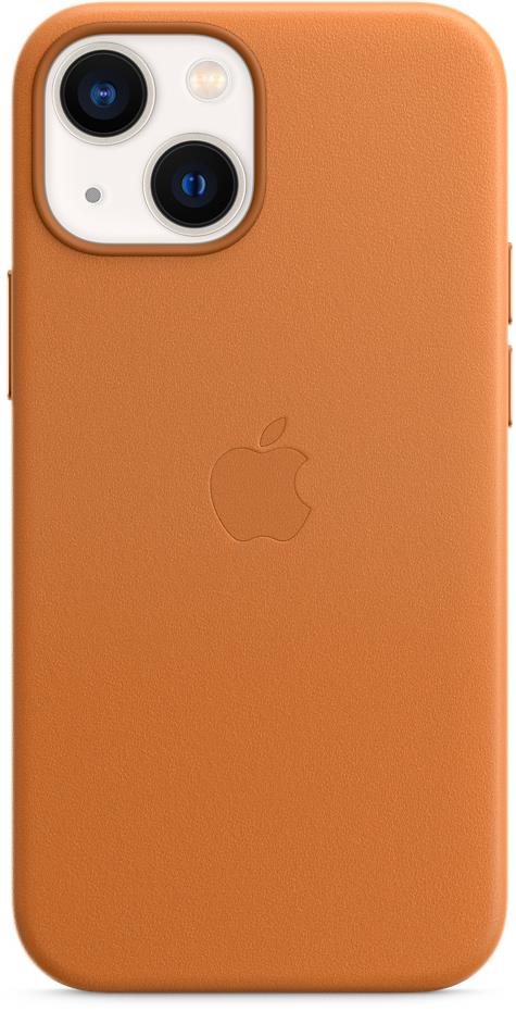 Apple iPhone 13 mini Coque en cuir avec MagSafe ocre Coque de...