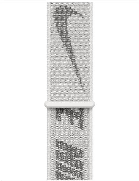 Apple Watch 45 mm Boucle Sport Nike Blanc polaire Bracelet montre