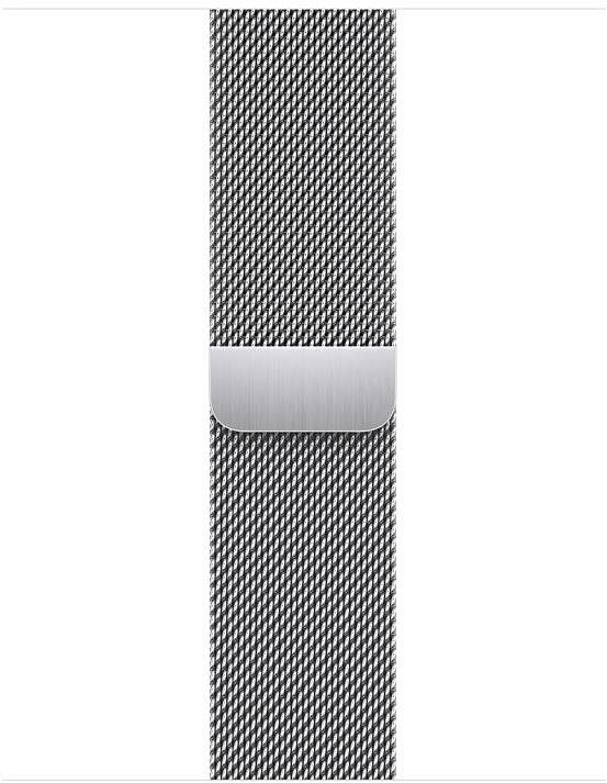 Apple Watch 45mm Silver Milanese Loop Strap Watch Strap