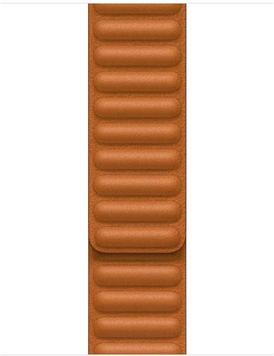 Apple Watch 45mm Golden Brown Leather Link - S/M Watch Strap