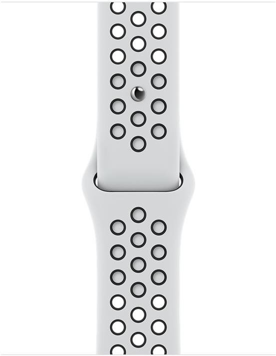 Apple Watch 45mm Platinum/Black Nike Sport Band Watch Strap