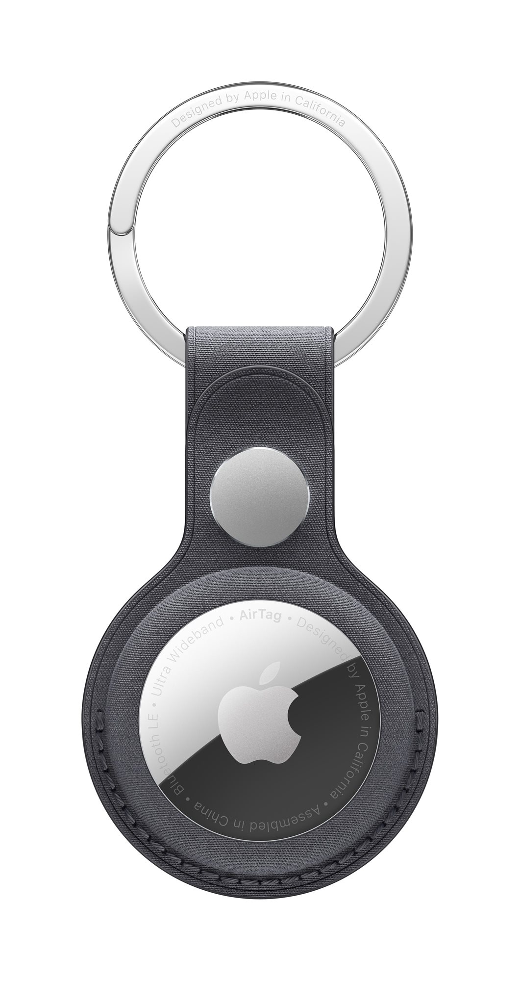 Apple FineWoven kľúčenka na AirTag čierna AirTag kľúčenka
