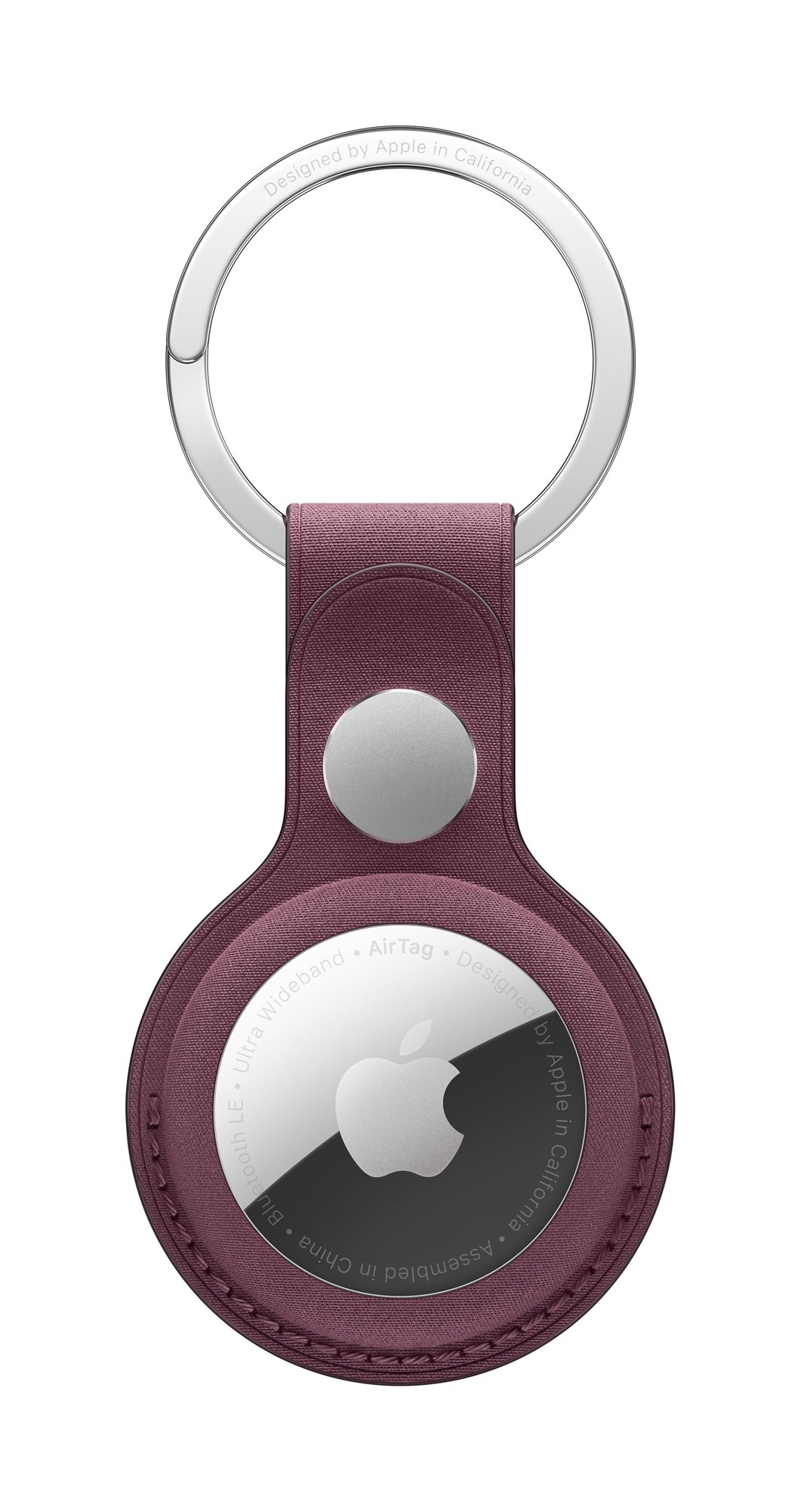 Apple FineWoven kľúčenka na AirTag morušovo červená AirTag kľúčenka