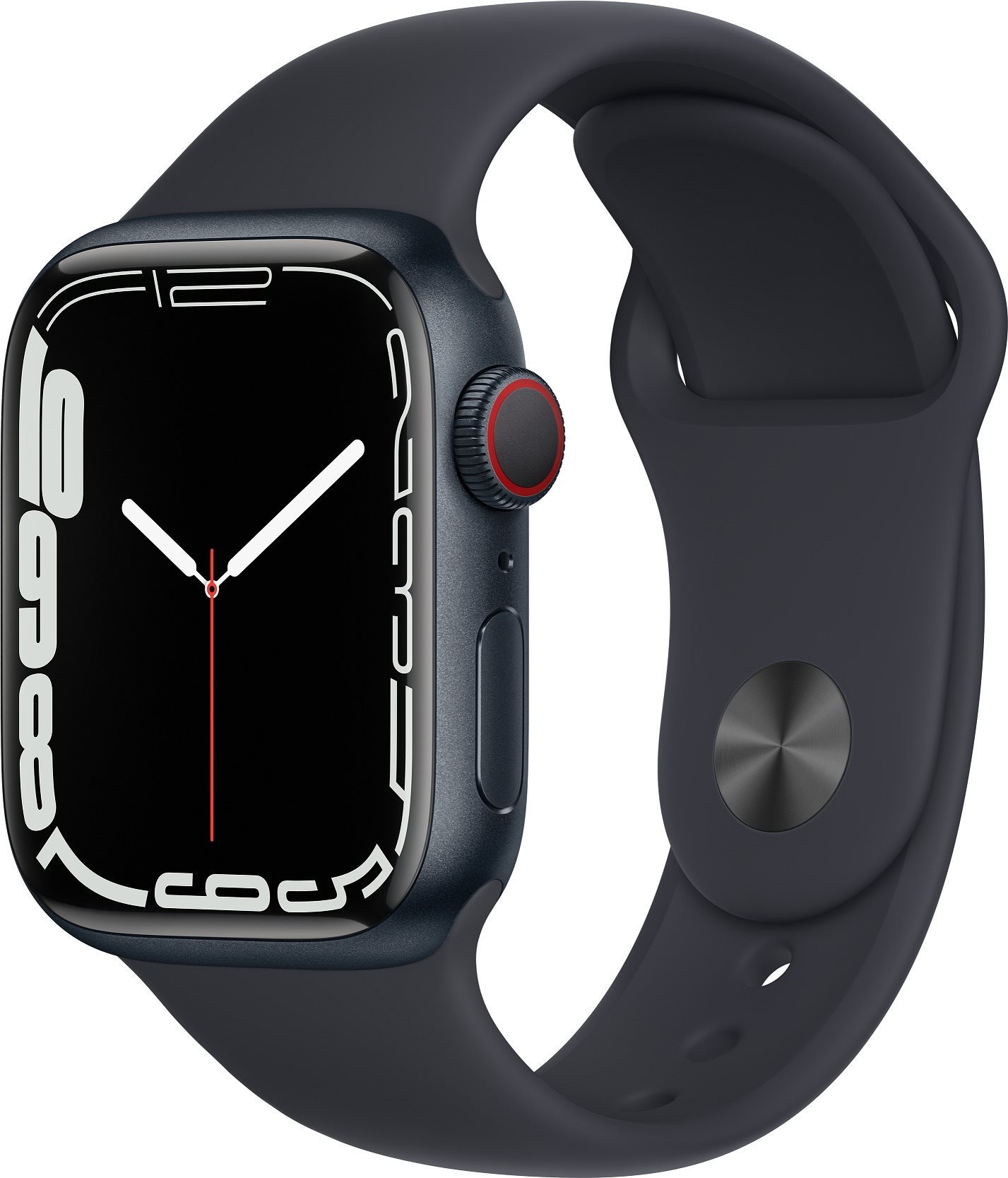 Apple Watch Series 7 41mm Cellular Midnight Aluminium Case with...
