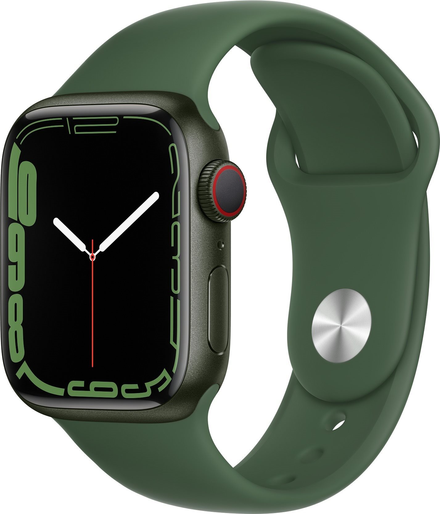 Apple Watch Series 7 41mm Cellular Green Aluminium Case with Clover...