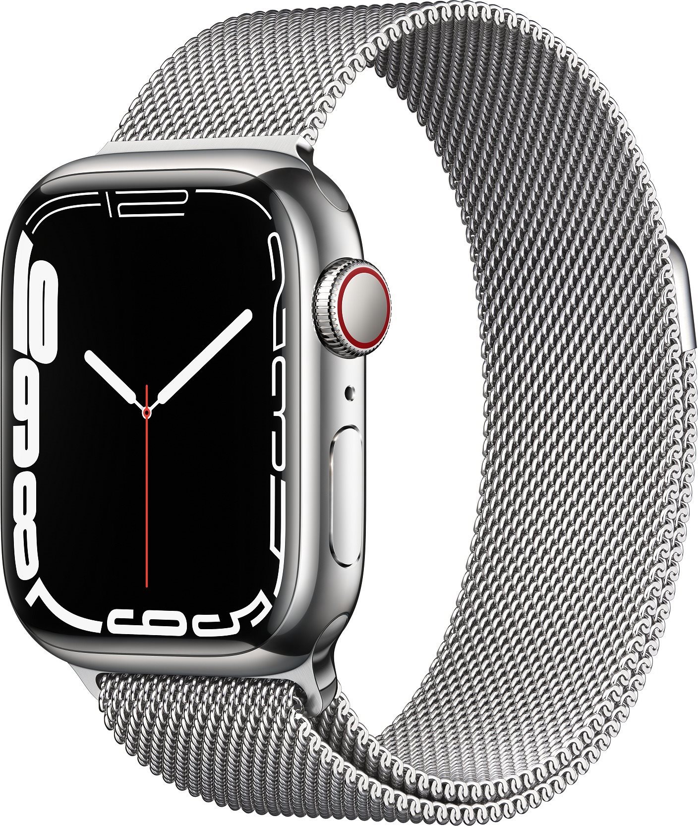 Apple Watch Series 7 41mm Cellular Silver Stainless Steel with...