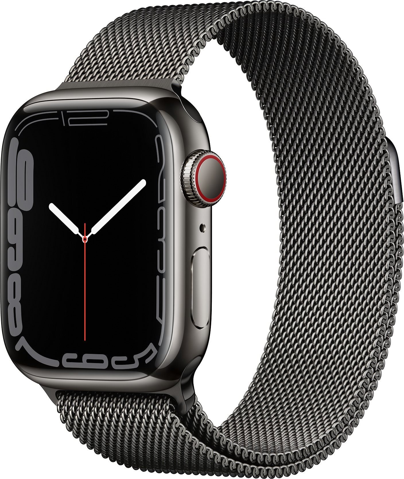 Apple Watch Series 7 41mm Cellular Graphite Stainless Steel with...