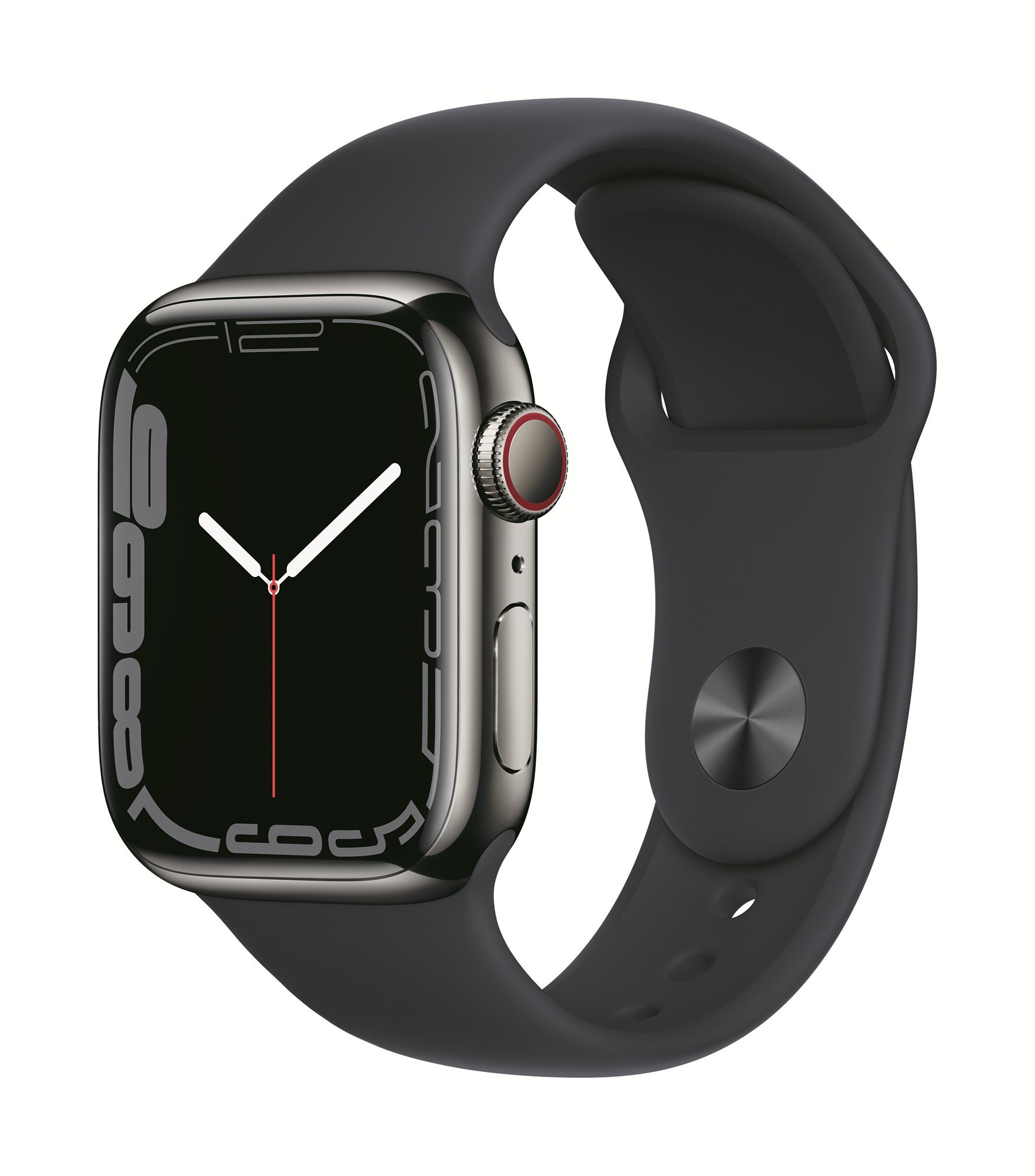 Apple Watch Series 7 41mm Cellular Graphite Stainless Steel with...