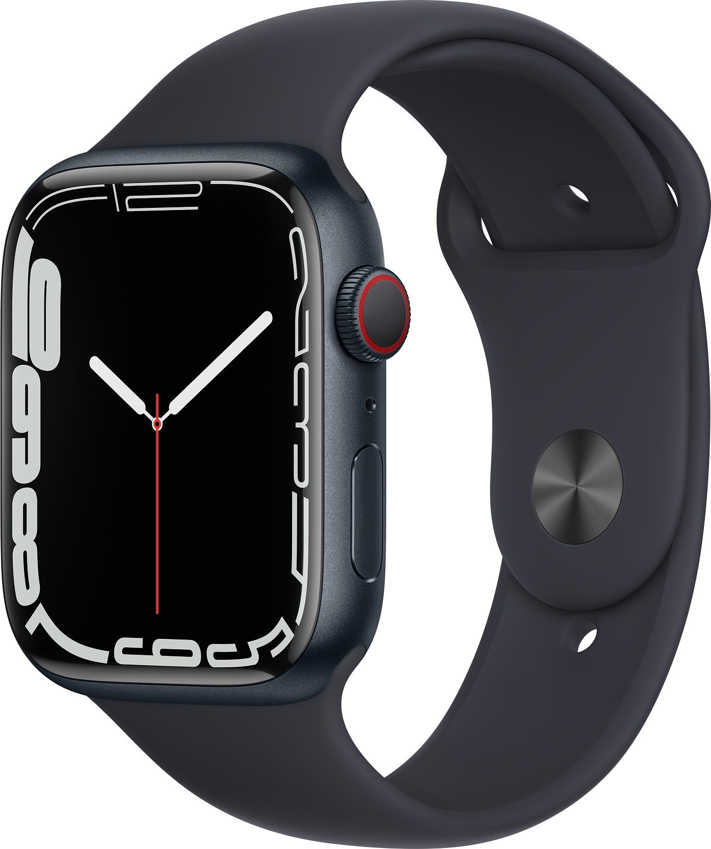 Apple Watch Series 7 45mm Cellular Midnight Aluminium Case with...
