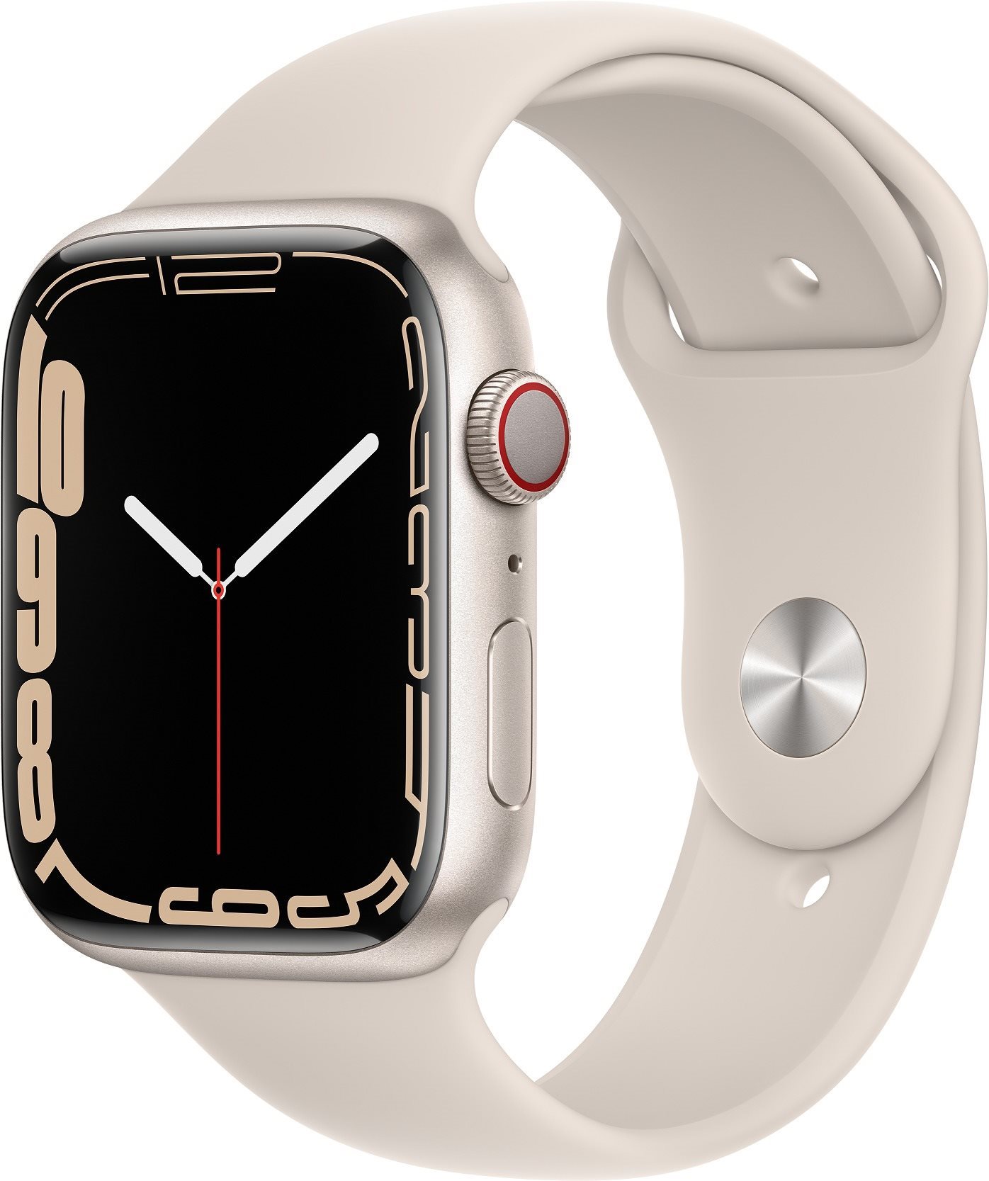 Apple Watch Series 7 45mm Cellular Starlight Aluminium Case with...