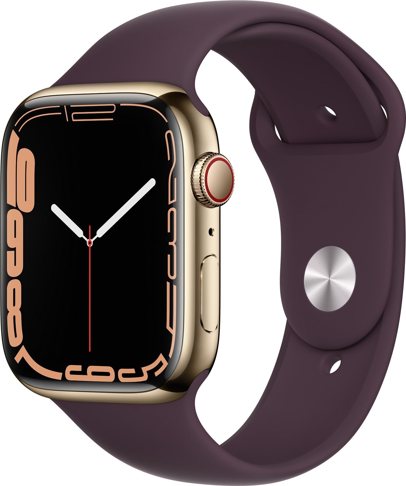 Apple Watch Series 7 45mm Cellular Stainless-Steel Gold with Dark...