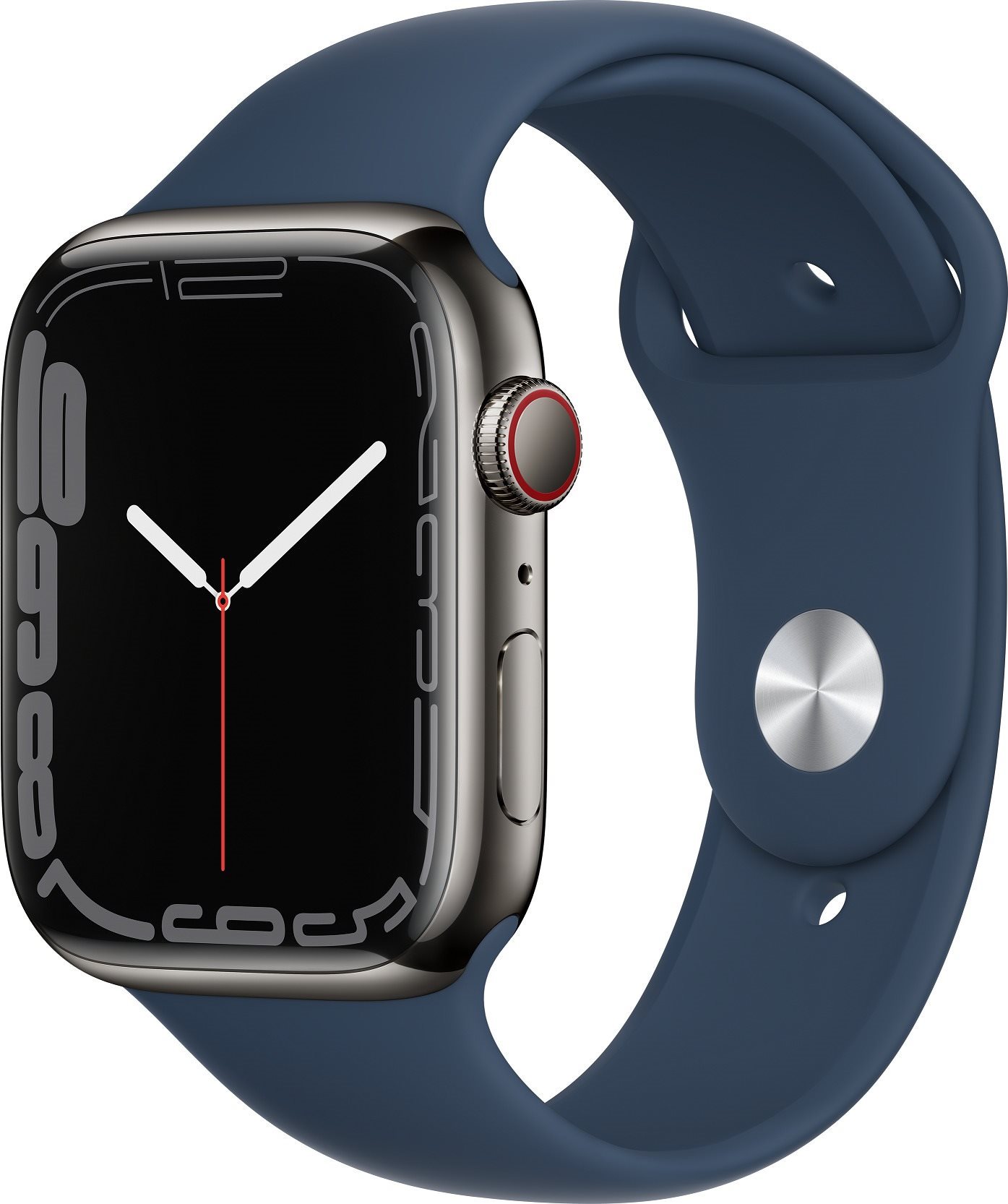 Apple Watch Series 7 45mm Cellular Graphite Stainless-Steel with...