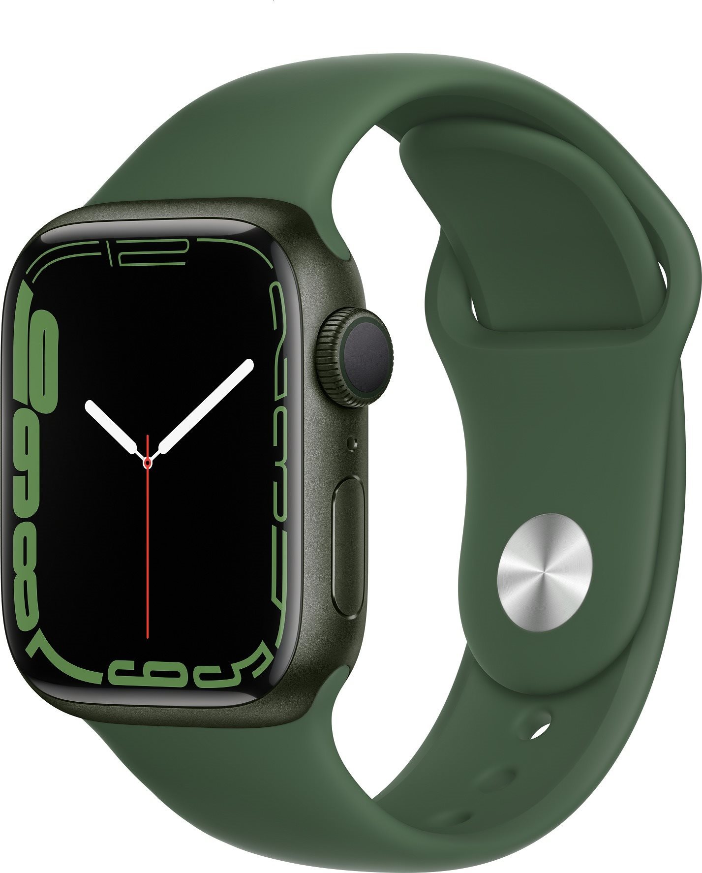 Apple Watch Series 7 41mm Green Aluminium Case with Clover Sport...