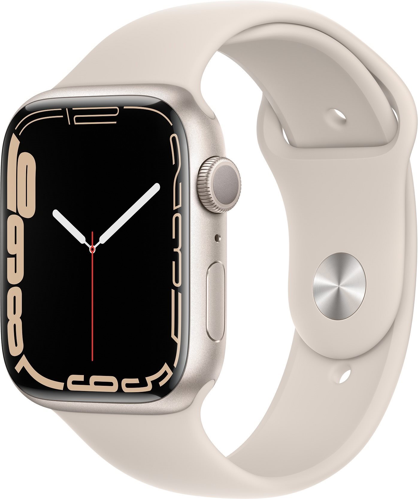 Apple Watch Series 7 45mm Starlight Aluminium Case with Starlight...