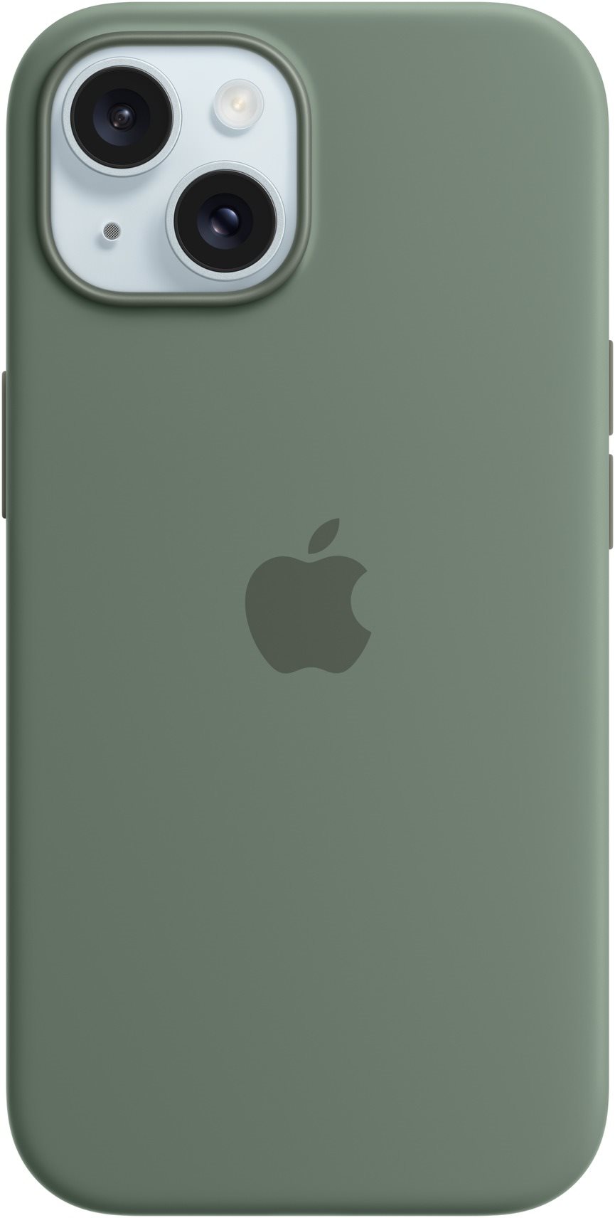 Apple iPhone 15 Silikonhülle mit MagSafe zypressengrün Handyhülle