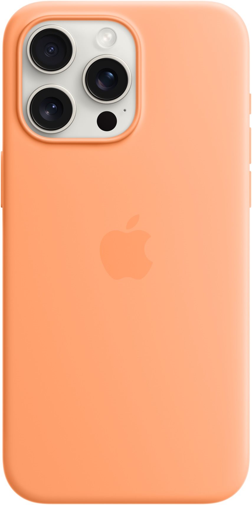 Apple iPhone 15 Pro Max MagSafe narancssörbet szilikon tok Telefon...