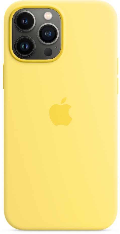 Apple iPhone 13 Pro Max Coque silicone avec MagSafe jaune citrus...