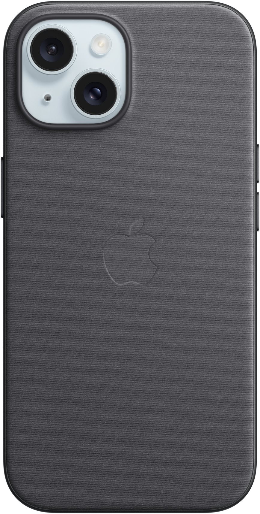 Apple iPhone 15 FineWoven-szövet fekete MagSafe tok Telefon tok
