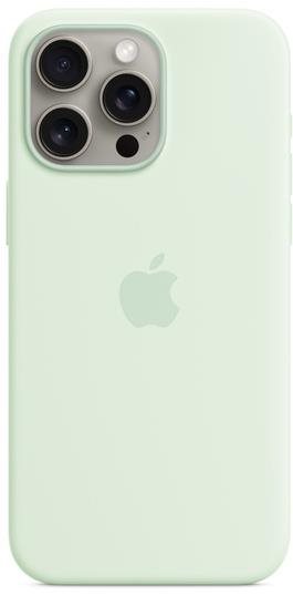 Apple iPhone 15 Pro Max világos menta szilikon MagSafe tok Telefon...