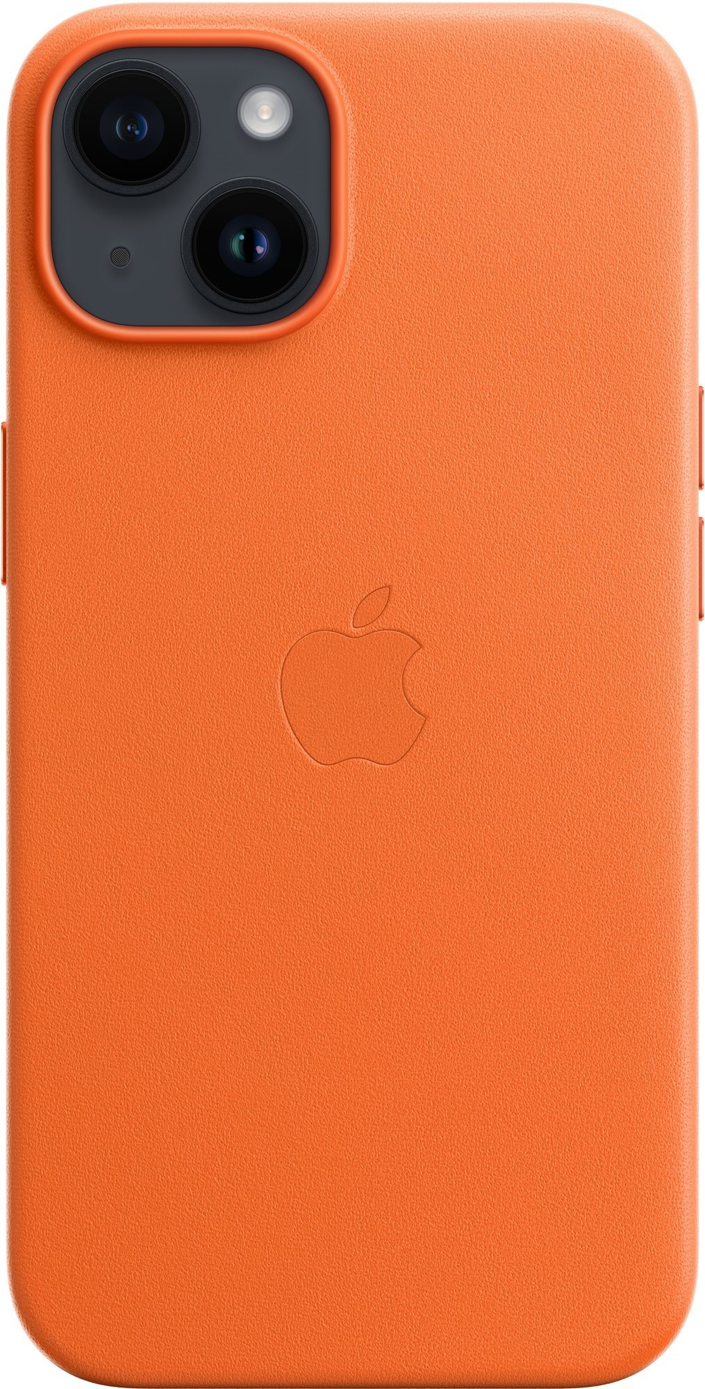 Apple iPhone 14 MagSafe narancssárga bőr tok Telefon tok
