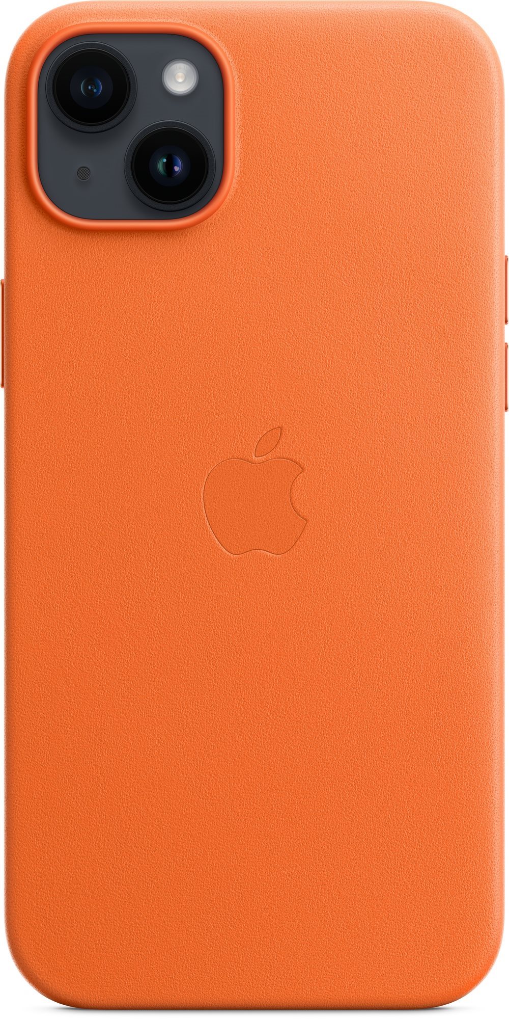 Apple iPhone 14 Plus Kožený kryt s MagSafe oranžový Kryt na mobil