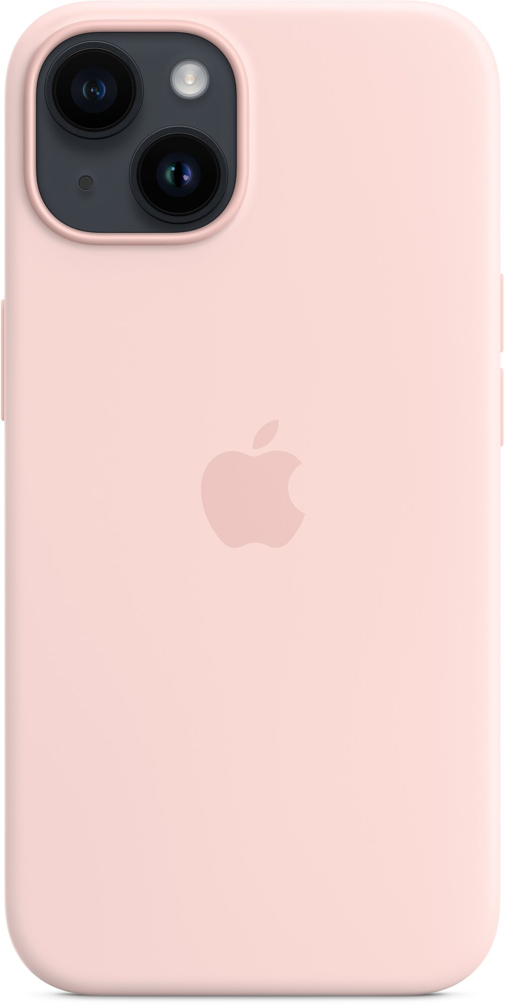Apple iPhone 14 MagSafe krétarózsaszín szilikon tok Telefon tok