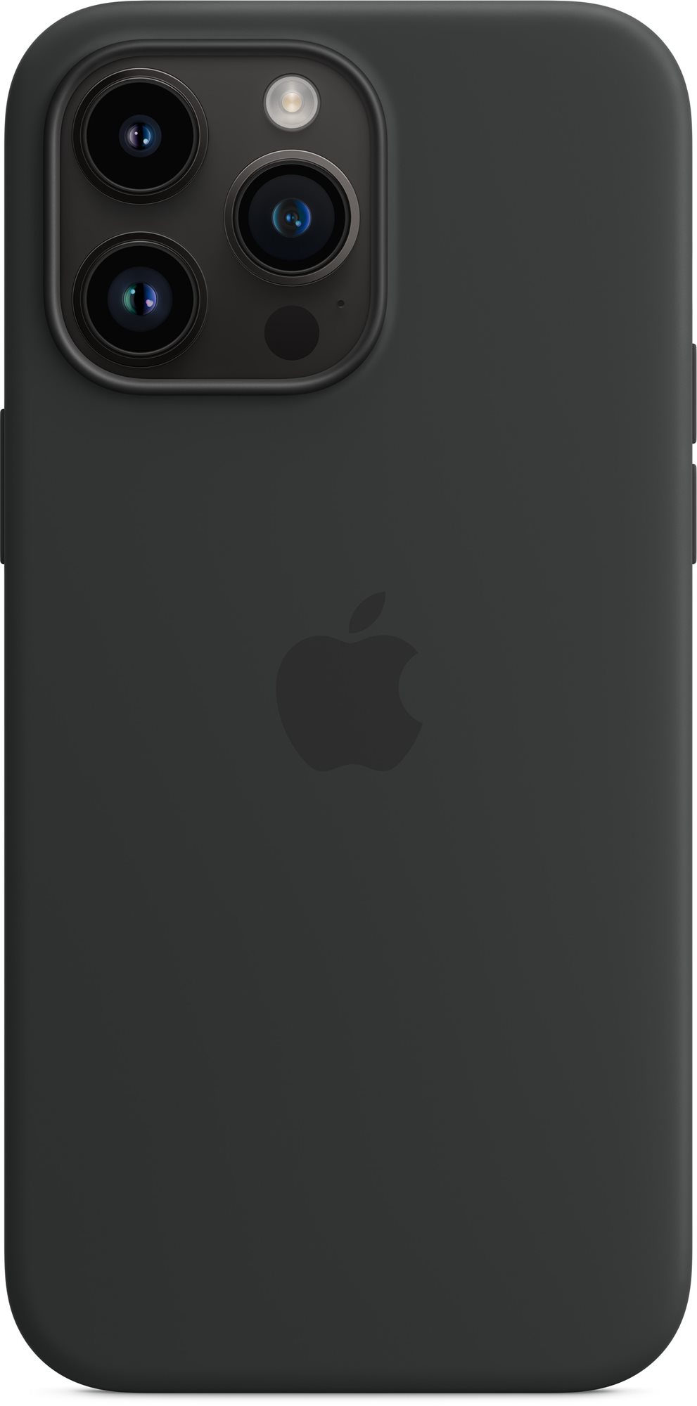 Apple iPhone 14 Pro Max MagSafe fekete szilikon tok Telefon tok