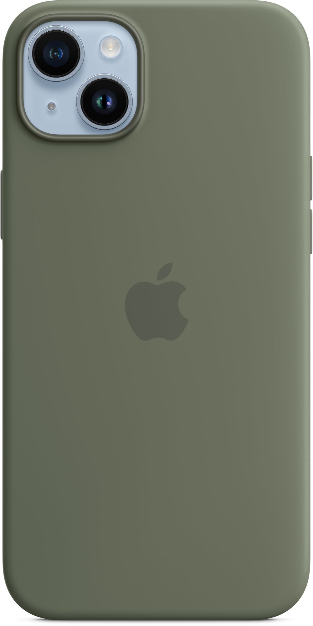Apple iPhone 14 Plus Silikonhülle mit MagSafe oliv Handyhülle