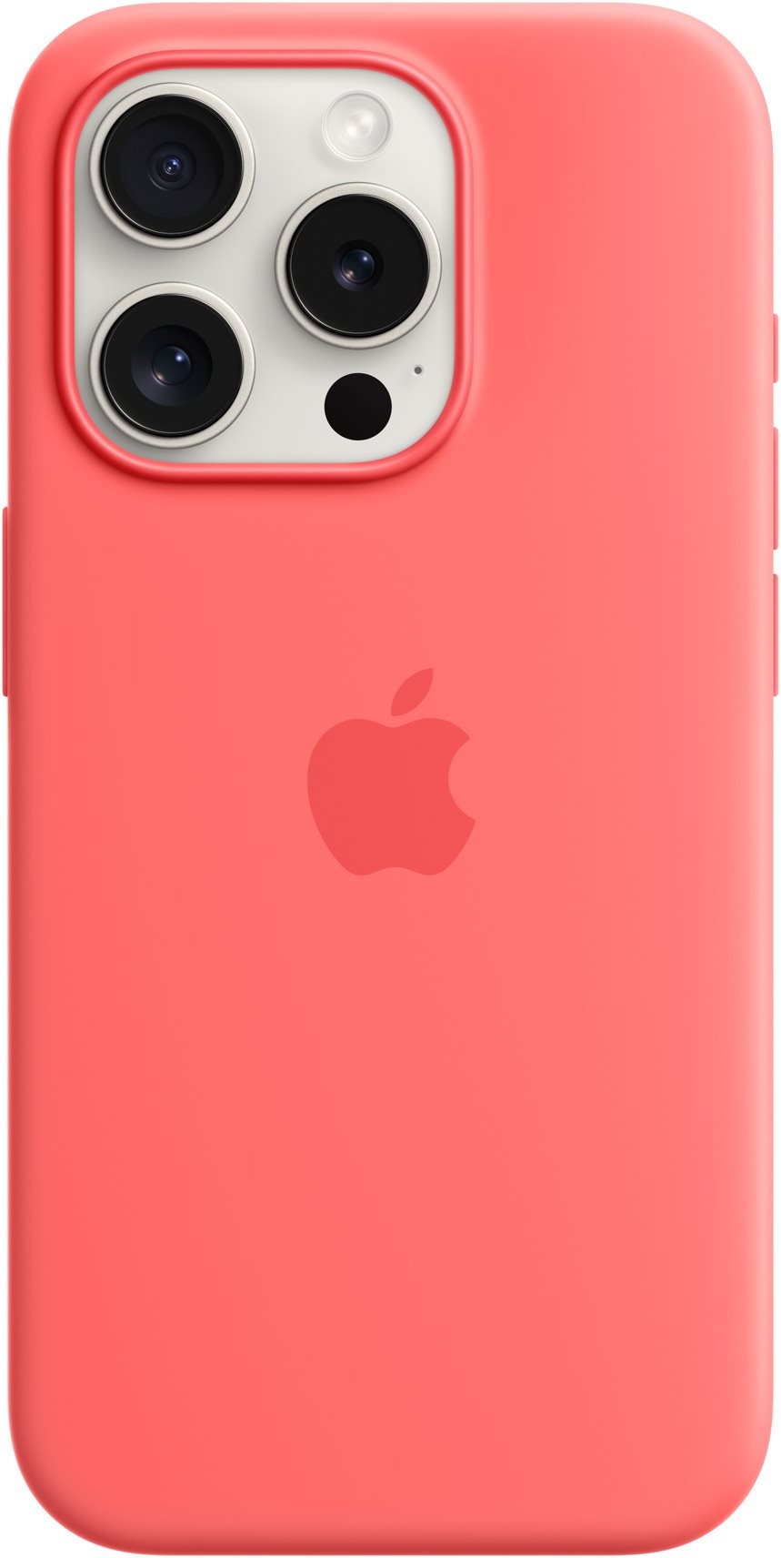 Apple iPhone 15 Pro Szilikon guava MagSafe tok Telefon tok