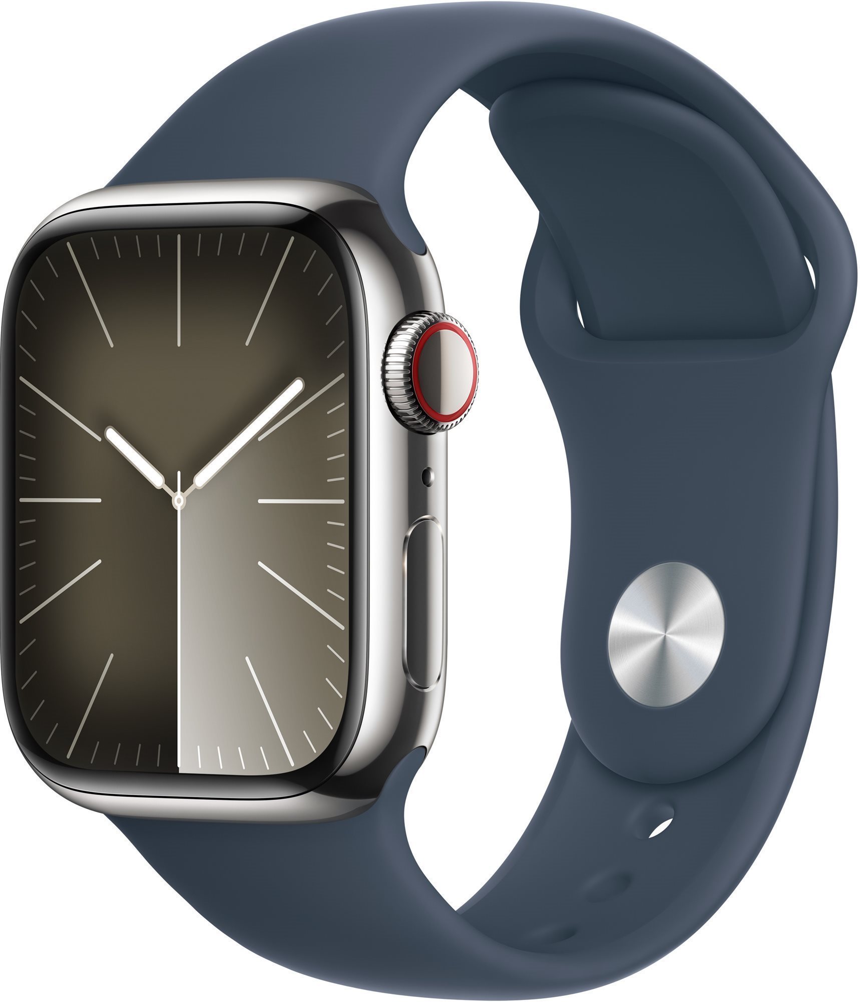Apple Watch Series 9 41mm Cellular Edelstahlgehäuse Silber mit...