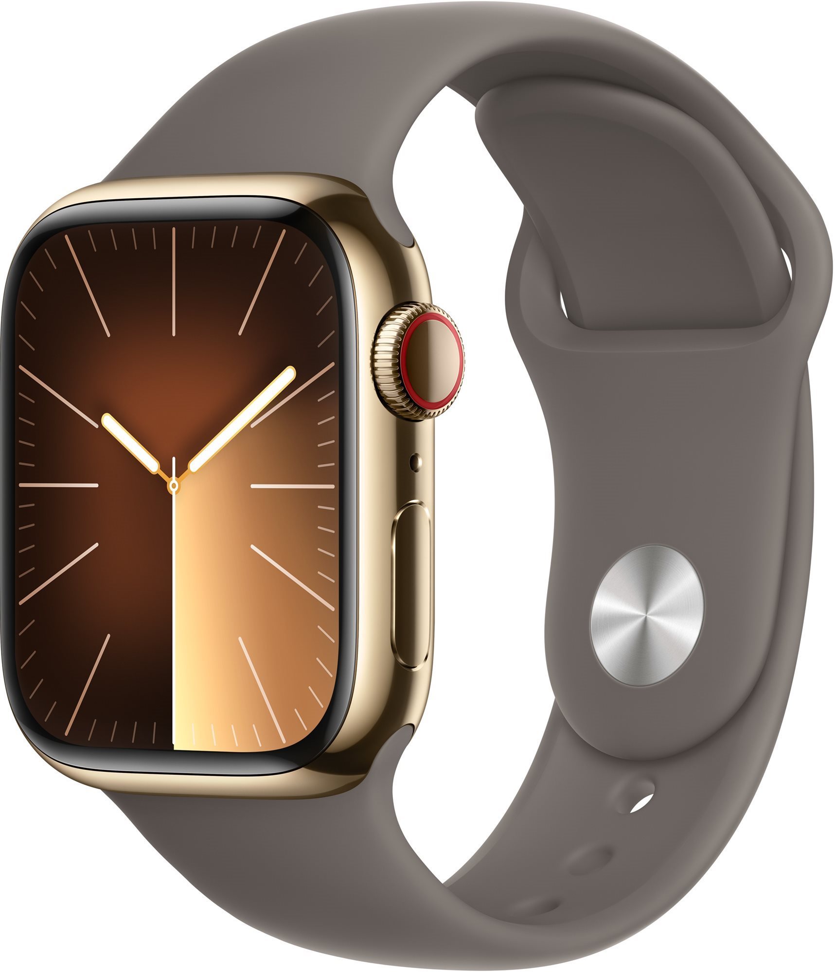 Apple Watch Series 9 41 mm Cellular Zlatý nerez s ílovo sivým...