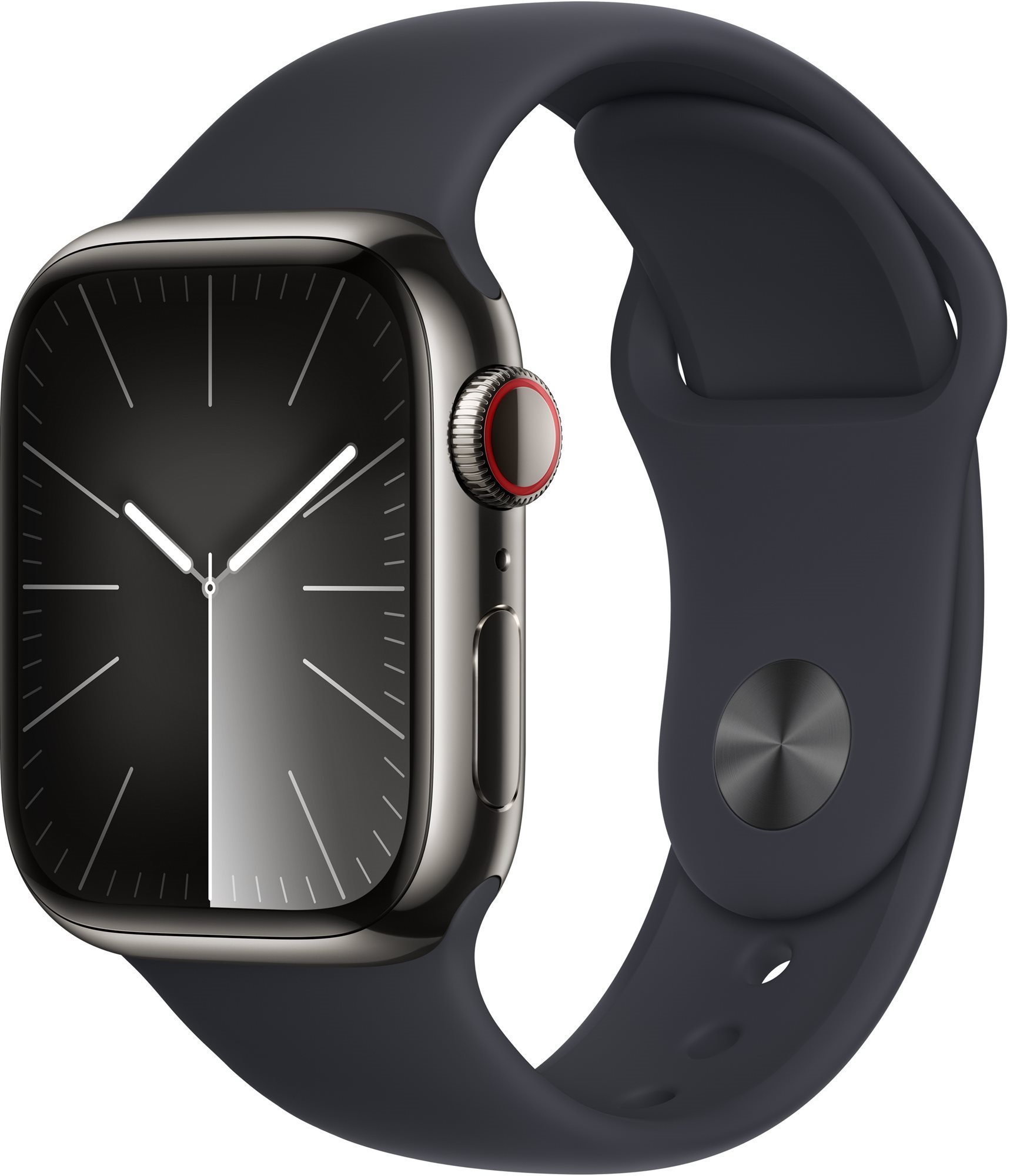 Apple Watch Series 9 41mm Cellular Edelstahlgehäuse Graphit mit...