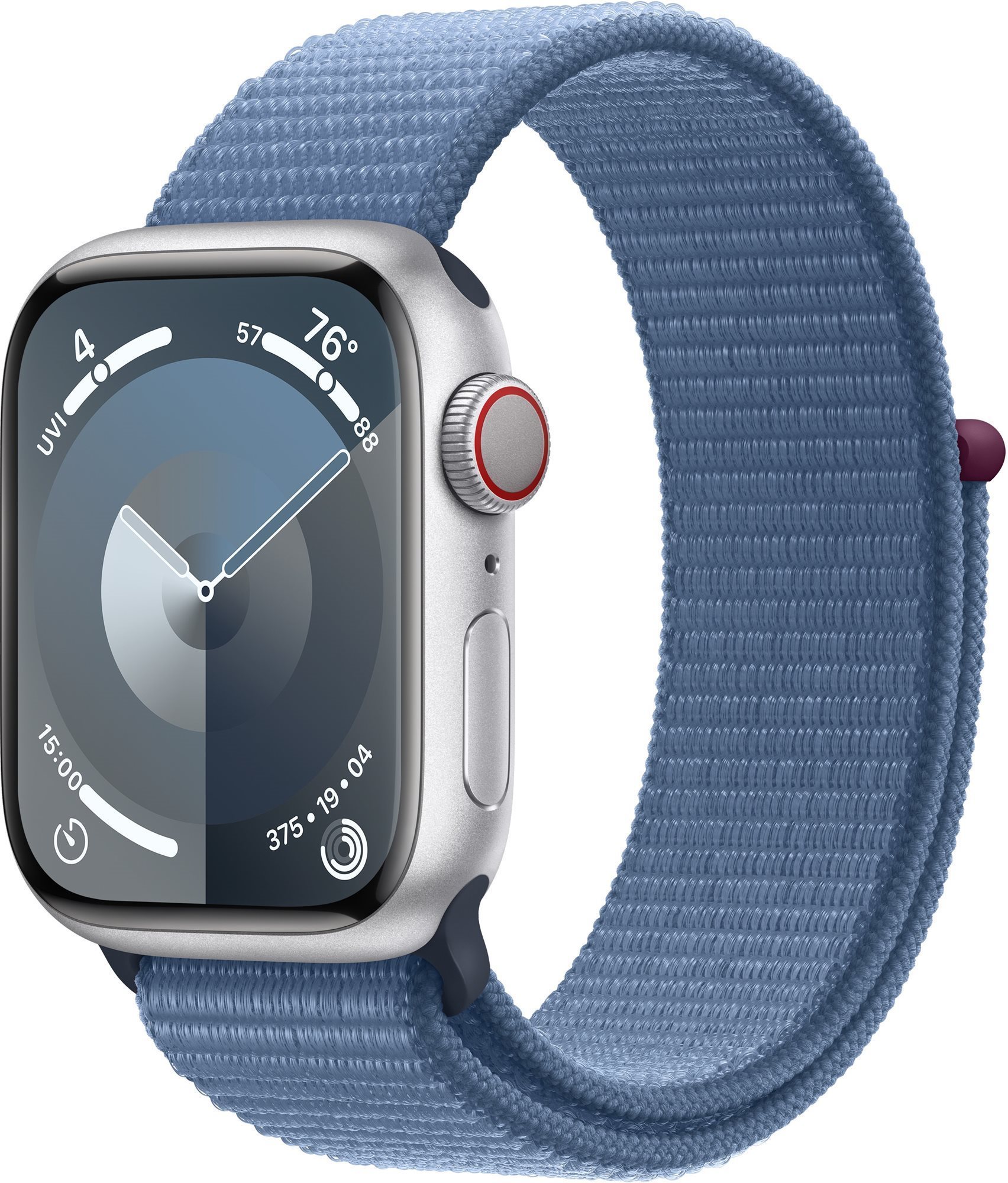 Apple Watch Series 9 41 mm Cellular Strieborný hliník s ľadovo...