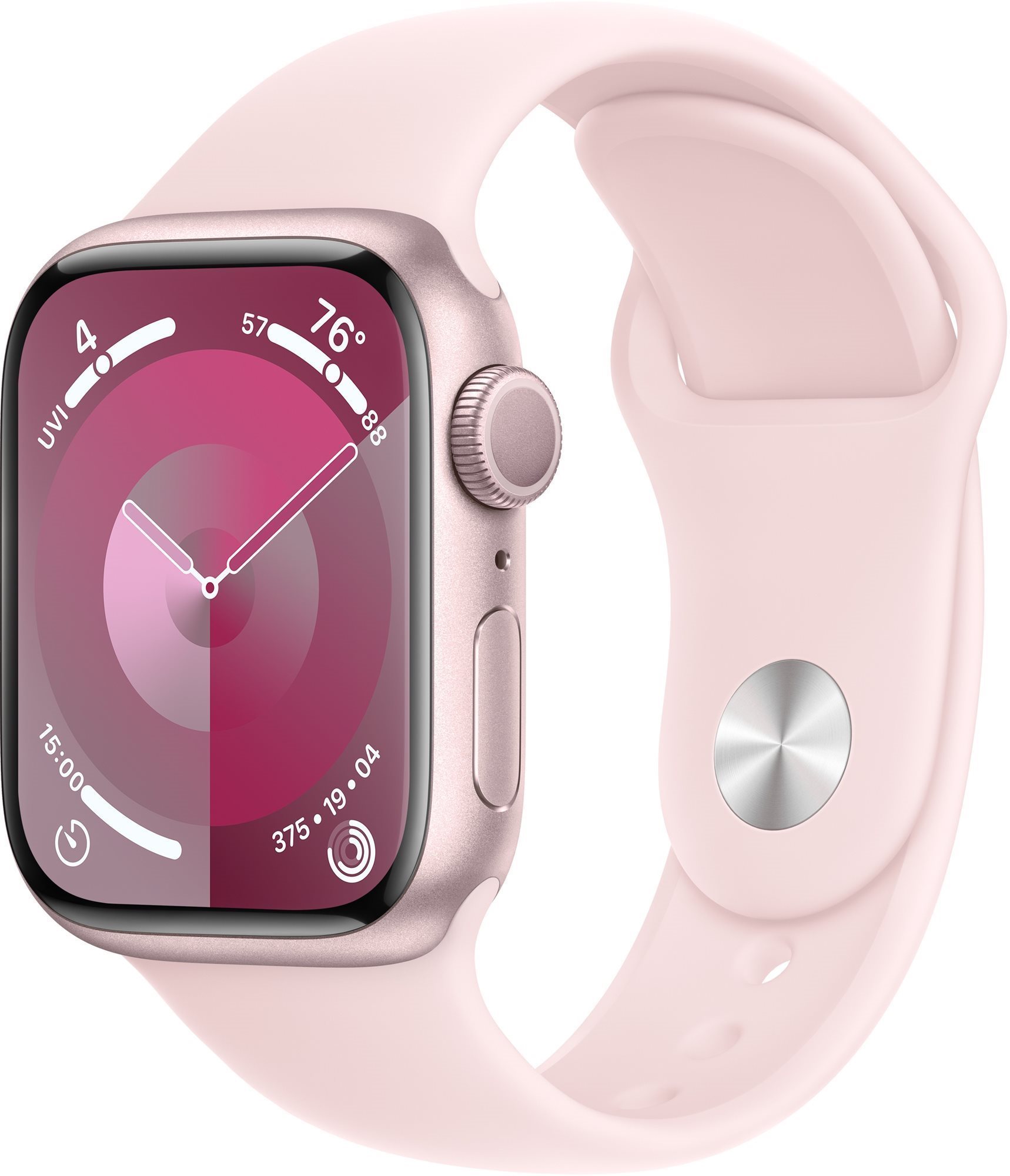 Apple Watch Series 9 41mm Aluminiumgehäuse Rosé mit Sportarmband...