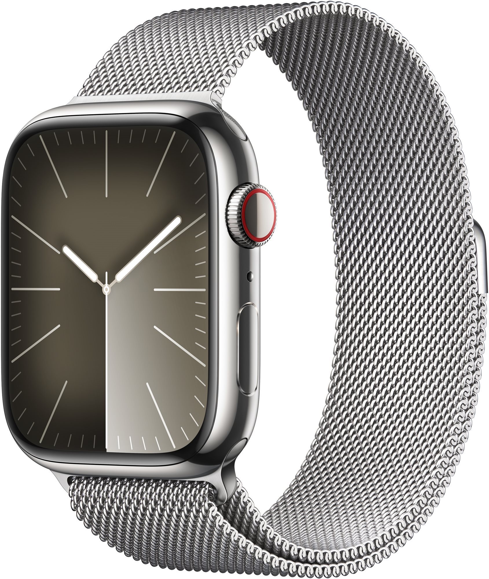 Apple Watch Series 9 45mm Cellular Stříbrný nerez se stříbrným...