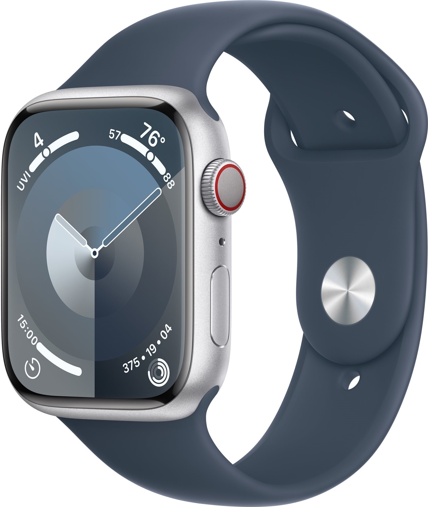 Apple Watch Series 9 45mm Cellular - ezüst alumínium tok, télkék...