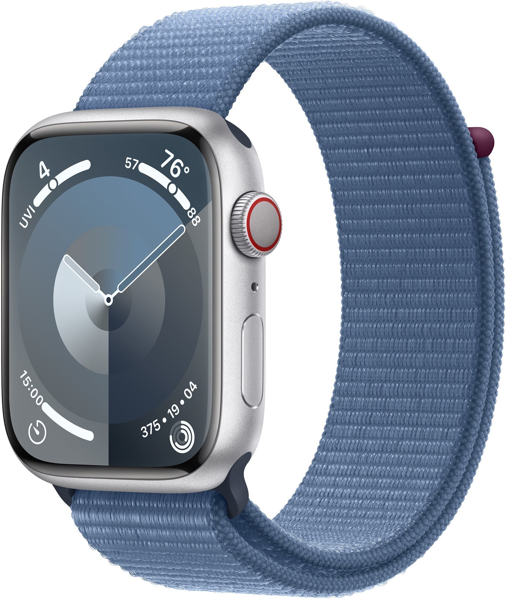 Apple Watch Series 9 45mm Cellular - ezüst alumínium tok, télkék...