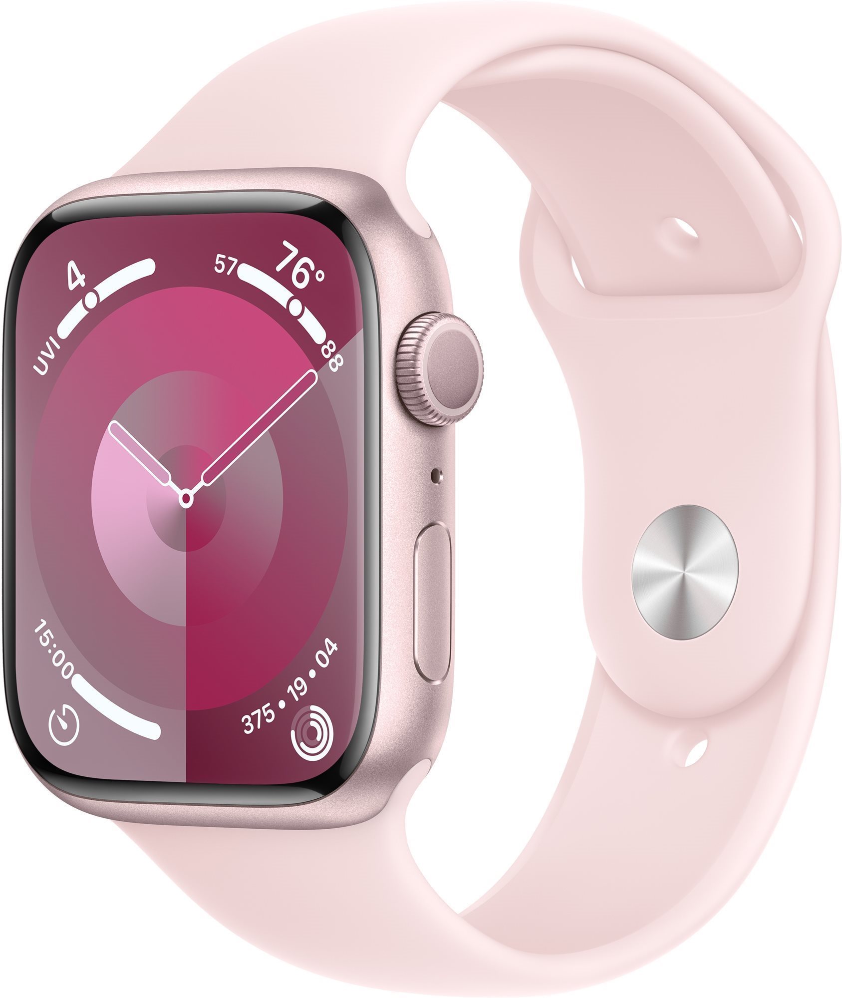 Apple Watch Series 9 45 mm Ružový hliník so svetlo ružovým...