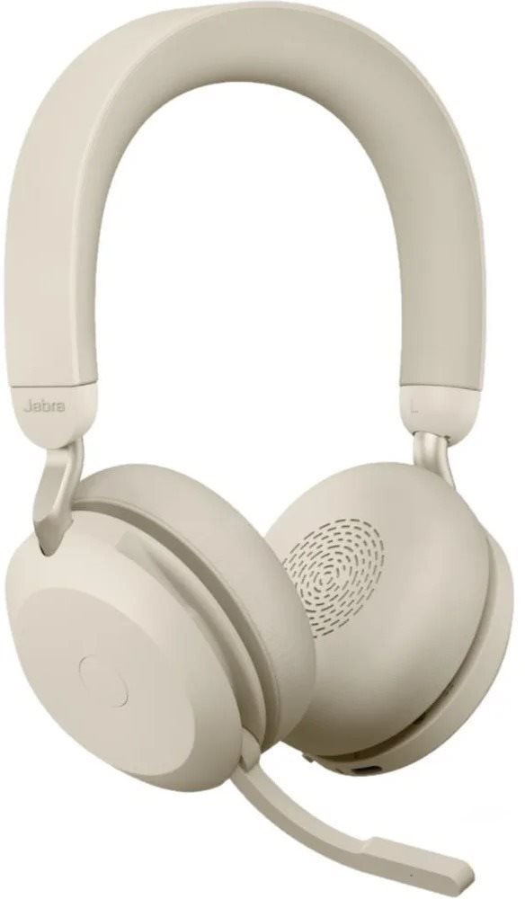 Jabra Evolve2 75 MS Stéréo USB-C Beige Écouteurs sans fil