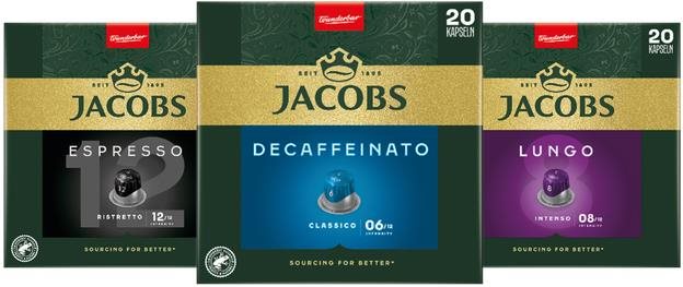 Jacobs Wunderbar MixPack s Decaffeinato Nespresso®* Original 60 db...