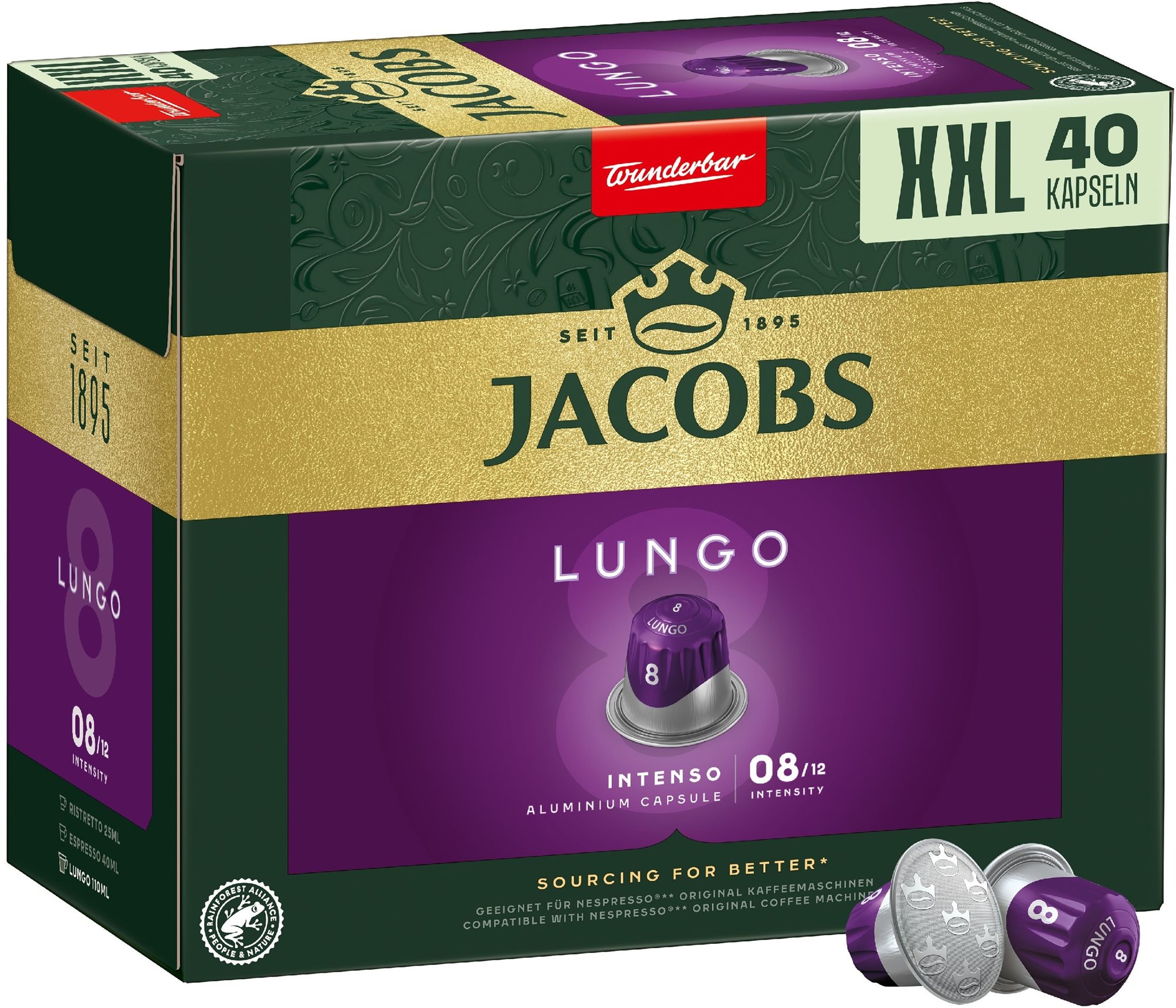 Jacobs Lungo Intenso 8 Kávékapszula