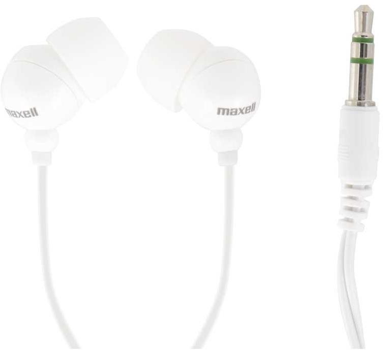 Maxell 303438 PLUGZ biele Slúchadlá