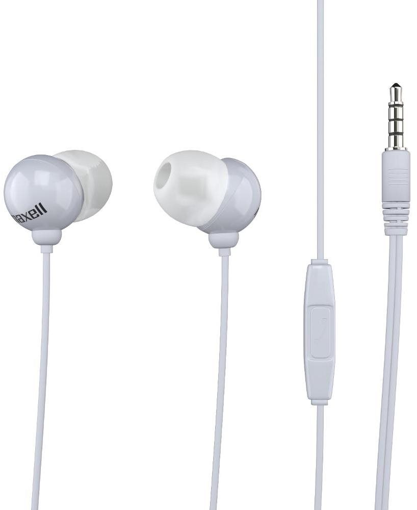 Maxell 303760 PLUGZ+ MIC White V.2 Slúchadlá