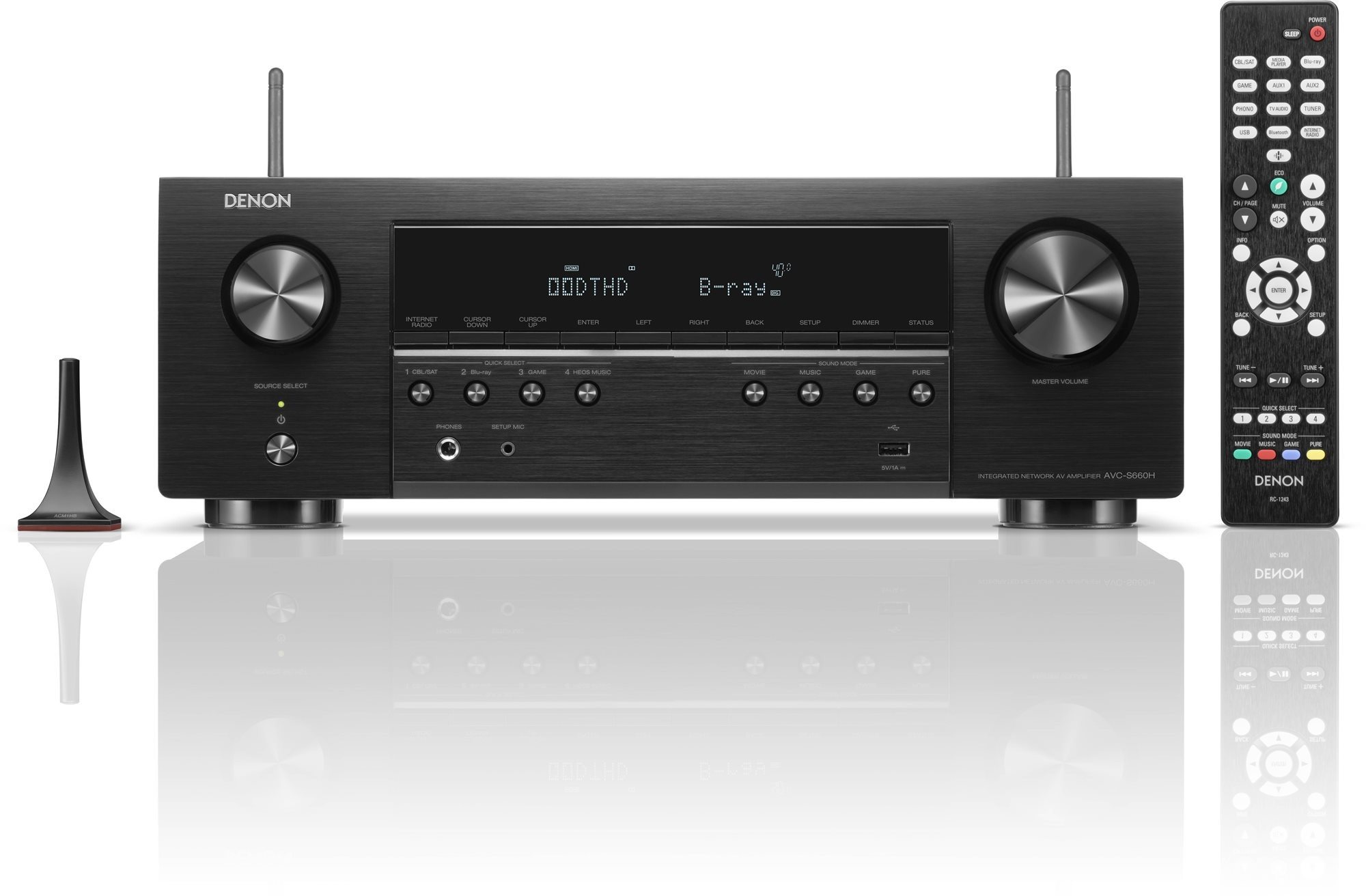 DENON AVC-S660H Black AV receiver